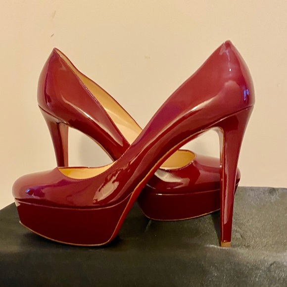 Christian Louboutin Red Bianca Patent Leather - Picture 2 of 8